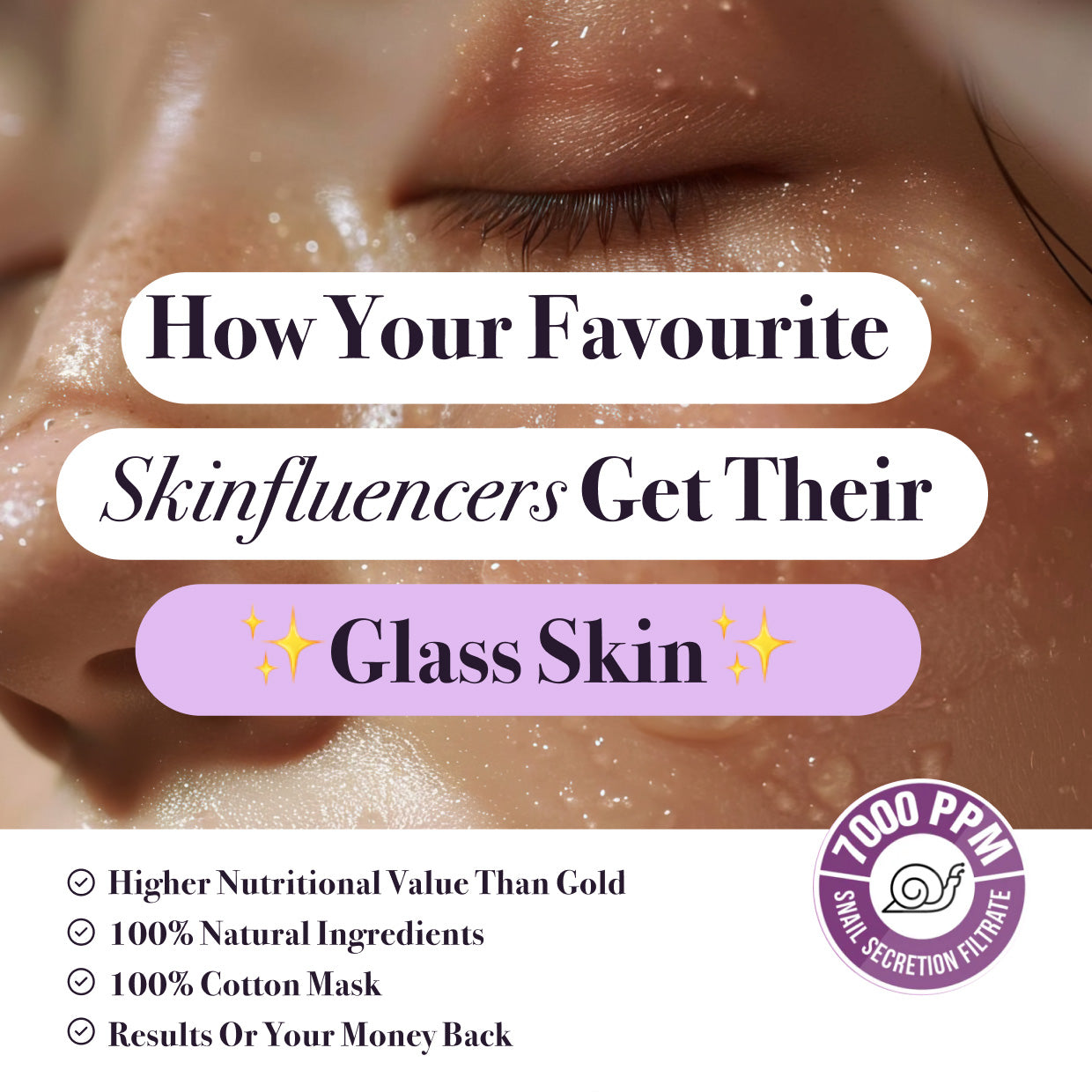 Snail Mucin Face Masks