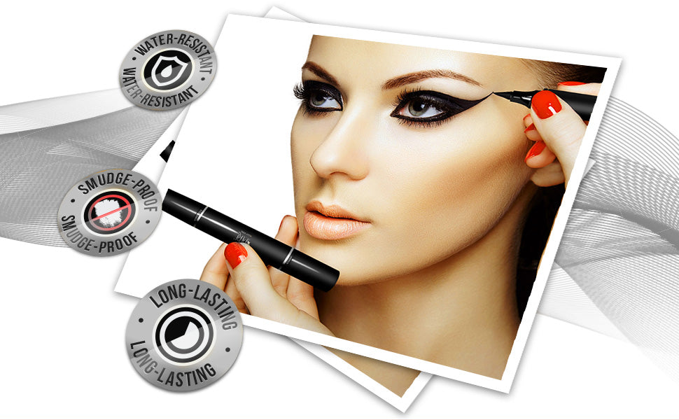 Original Eyeliner Stamp - 2 Double-Sided Pens (8 mm)