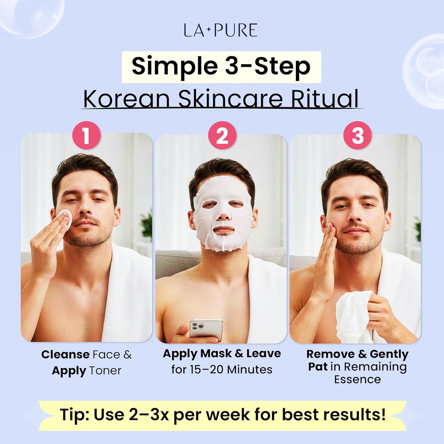 Snail Skin Regeneration Korean Facial Mask (Pack of 10)