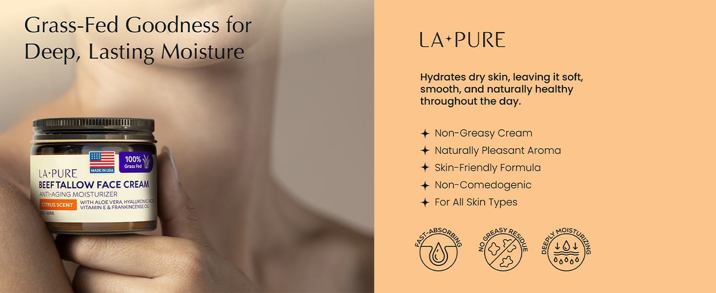 Grass-fed goodness for deep lasting moisture