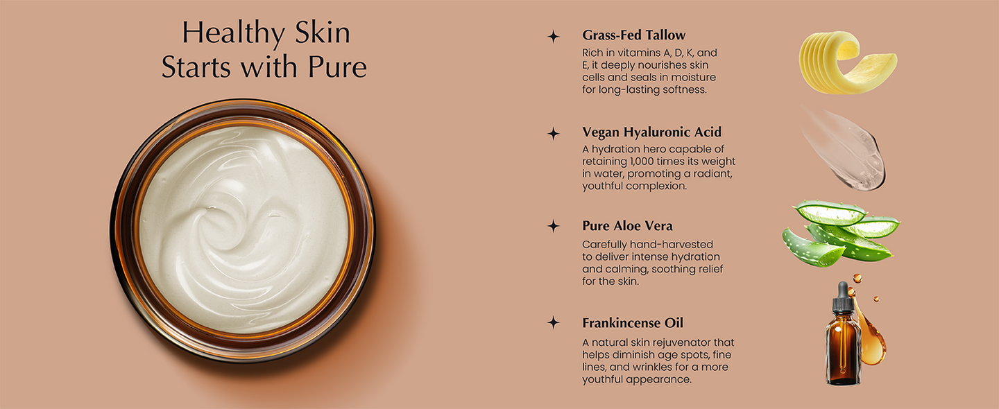 Healthy skin starts with pure