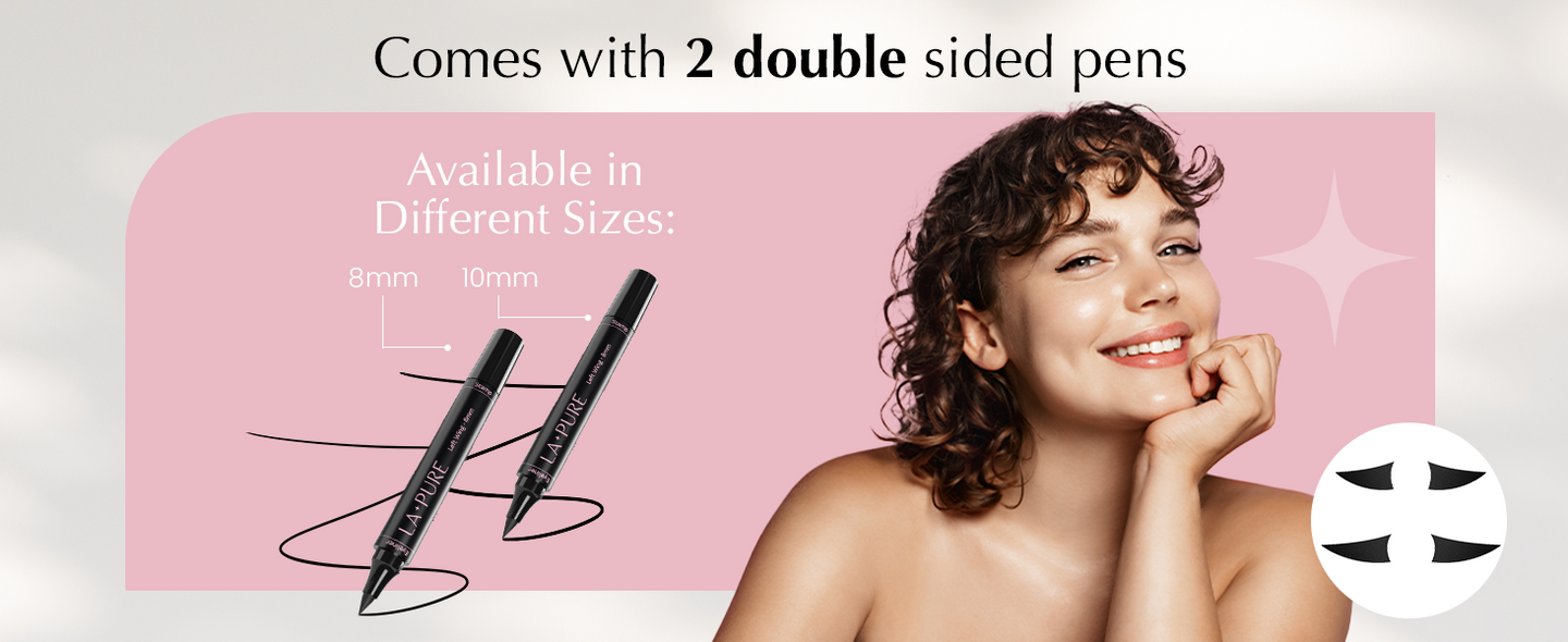 Comes with double-sided pens