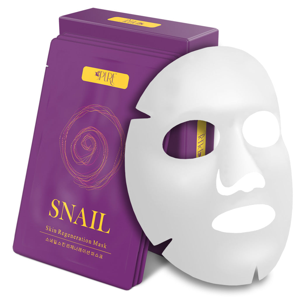 Snail Skin Regeneration Korean Facial Mask (Pack of 10)